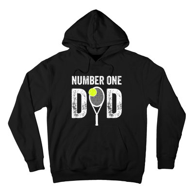 Tennis Dad Number One Daddy With Tennis Sayings Hoodie