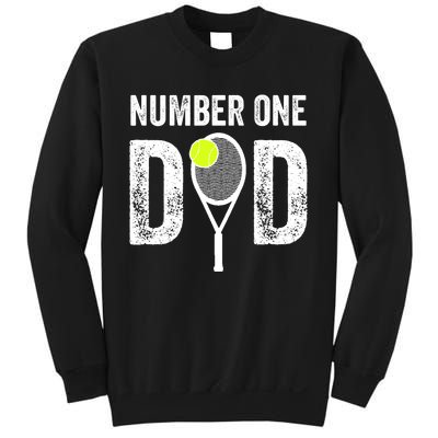 Tennis Dad Number One Daddy With Tennis Sayings Sweatshirt