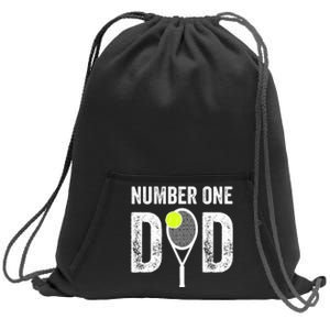 Tennis Dad Number One Daddy With Tennis Sayings Sweatshirt Cinch Pack Bag