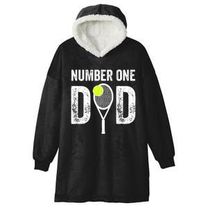 Tennis Dad Number One Daddy With Tennis Sayings Hooded Wearable Blanket