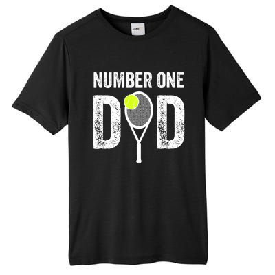 Tennis Dad Number One Daddy With Tennis Sayings Tall Fusion ChromaSoft Performance T-Shirt