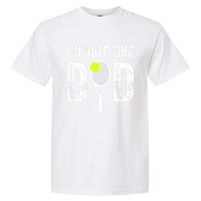 Tennis Dad Number One Daddy With Tennis Sayings Garment-Dyed Heavyweight T-Shirt