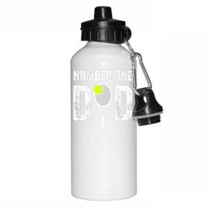 Tennis Dad Number One Daddy With Tennis Sayings Aluminum Water Bottle