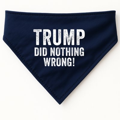 Trump Did Nothing Wrong Trump 2024 Red Wave Trump Was Right About Everything USA-Made Doggie Bandana