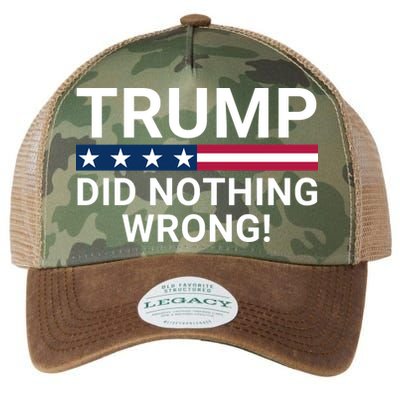 Trump Did Nothing Wrong Red Wave Trump 2024 Trump Was Right About Everything Legacy Tie Dye Trucker Hat