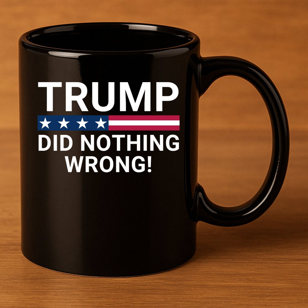 Trump Did Nothing Wrong Red Wave Trump 2024 Trump Was Right About Everything 11oz C Handle Ceramic Mug