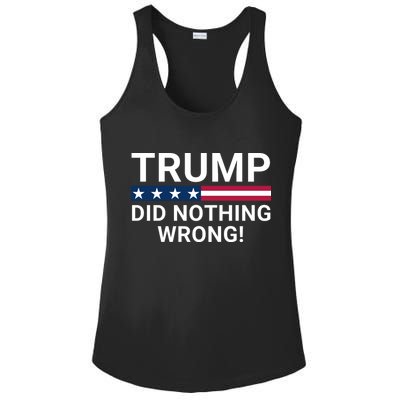 Trump Did Nothing Wrong Red Wave Trump 2024 Trump Was Right About Everything Ladies PosiCharge Competitor Racerback Tank