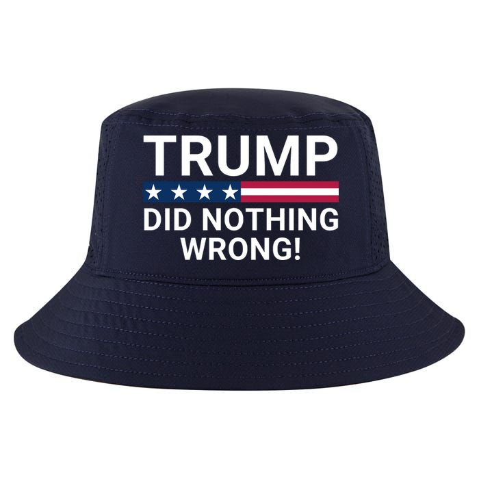 Trump Did Nothing Wrong Red Wave Trump 2024 Trump Was Right About Everything Cool Comfort Performance Bucket Hat