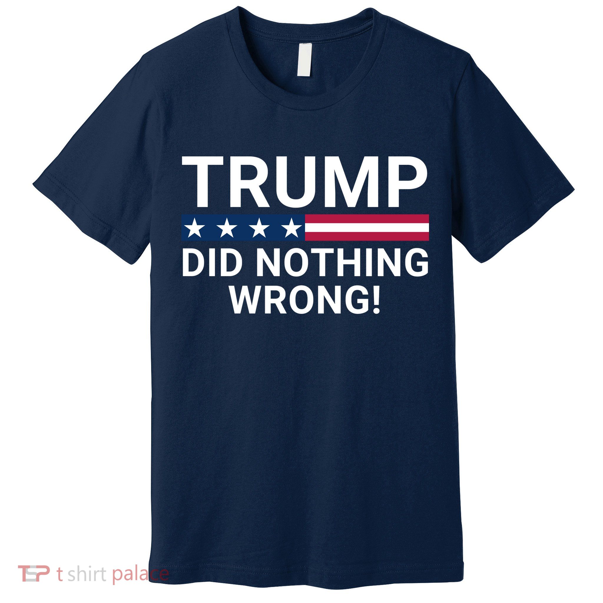 Trump Did Nothing Wrong Red Wave Trump 2024 Trump Was Right About Everything Premium T-Shirt