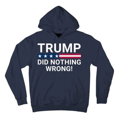 Trump Did Nothing Wrong Red Wave Trump 2024 Trump Was Right About Everything Tall Hoodie