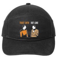 Trust Data Not Lore 7-Panel Snapback Hat