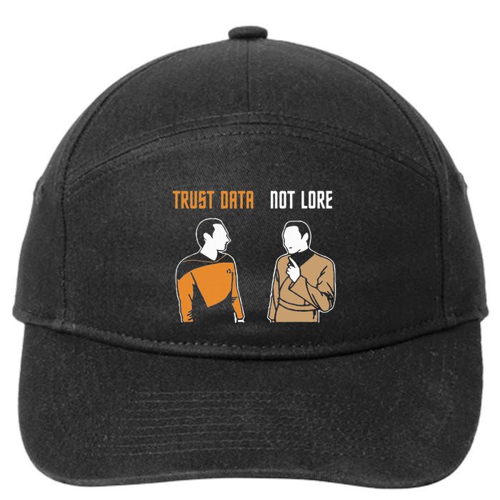 Trust Data Not Lore 7-Panel Snapback Hat