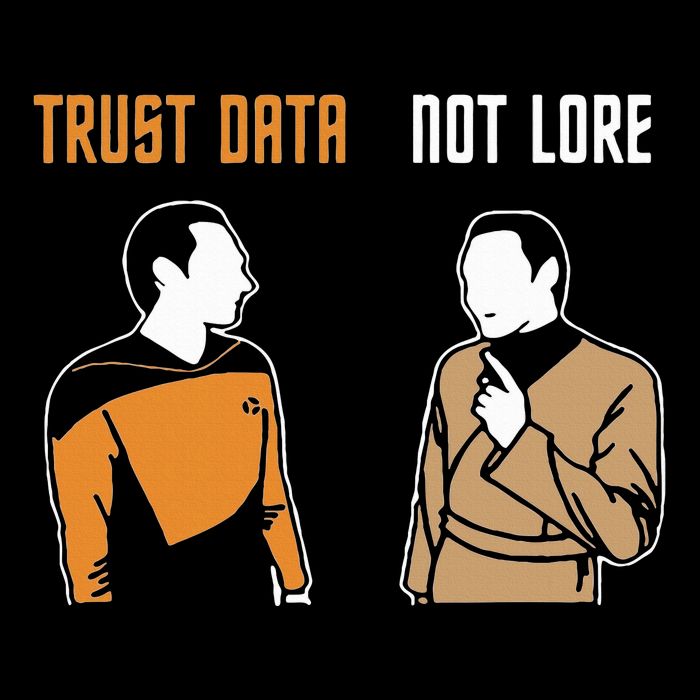 Trust Data Not Lore Mousepad