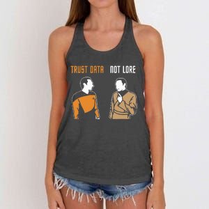 Trust Data Not Lore Women's Knotted Racerback Tank