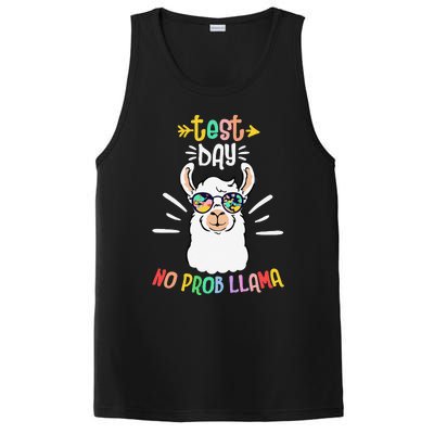 Test Day No Prob Llama Cute Test Day For Teachers Students PosiCharge Competitor Tank