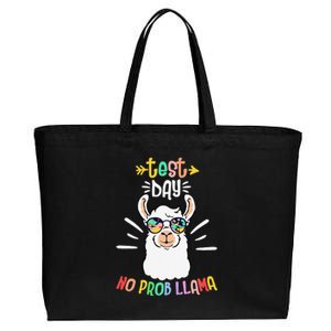 Test Day No Prob Llama Cute Test Day For Teachers Students Cotton Canvas Jumbo Tote