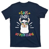 Test Day No Prob Llama Cute Test Day For Teachers Students T-Shirt