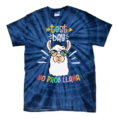 Test Day No Prob Llama Cute Test Day For Teachers Students Tie-Dye T-Shirt