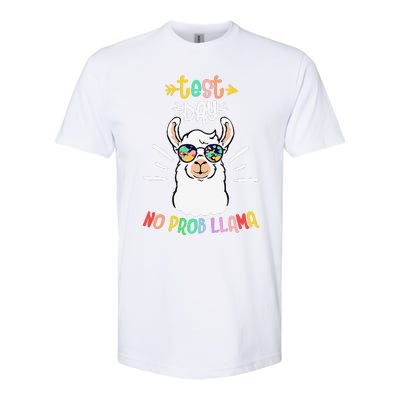 Test Day No Prob Llama Cute Test Day For Teachers Students Softstyle CVC T-Shirt