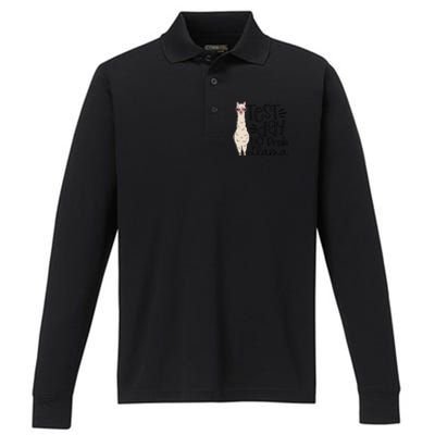 Test Day No Prob Llama Teacher Testing Day Performance Long Sleeve Polo