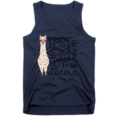 Test Day No Prob Llama Teacher Testing Day Tank Top