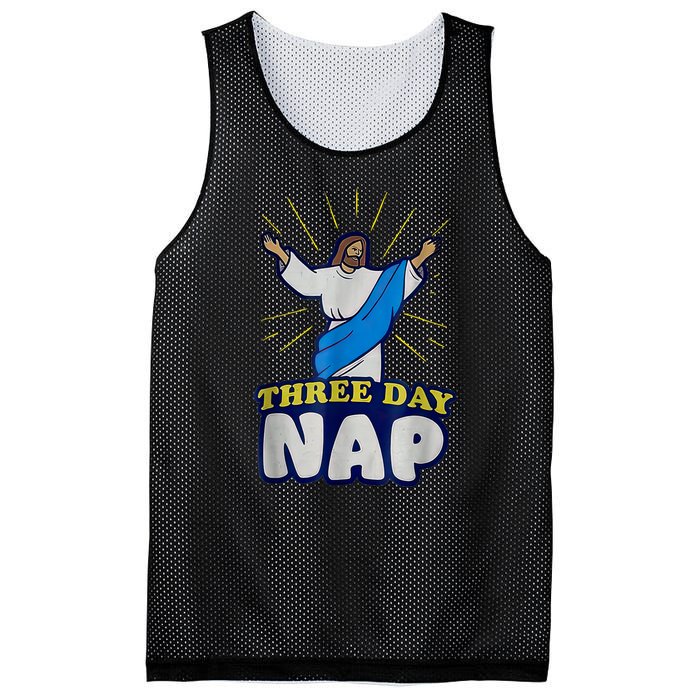 Three Day Nap Jesus Mesh Reversible Basketball Jersey Tank