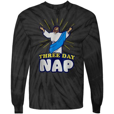 Three Day Nap Jesus Tie-Dye Long Sleeve Shirt