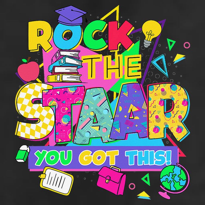 Test Day New- Rock The Test Teacher Testing Day You Got 7 Panel Mesh Trucker Snapback Hat