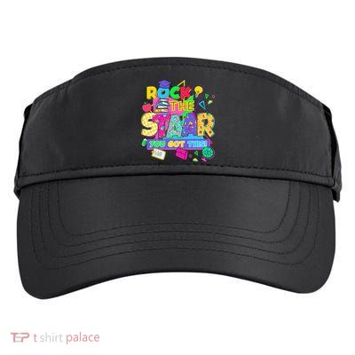 Test Day New- Rock The Test Teacher Testing Day You Got Adult Drive Performance Visor