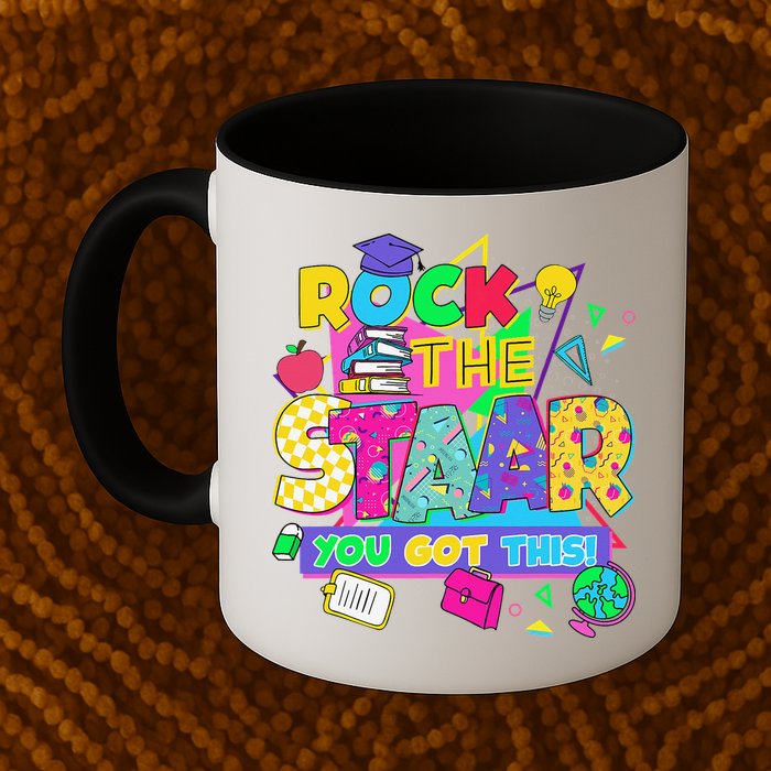 Test Day New- Rock The Test Teacher Testing Day You Got Mug