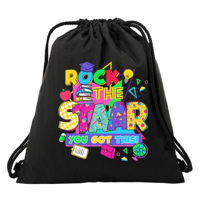 Test Day New- Rock The Test Teacher Testing Day You Got Drawstring Bag