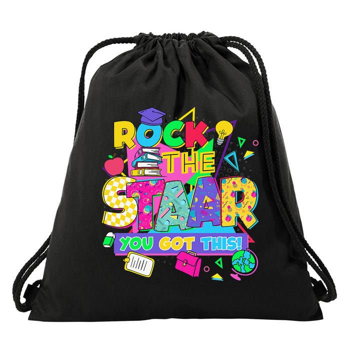 Test Day New- Rock The Test Teacher Testing Day You Got Drawstring Bag