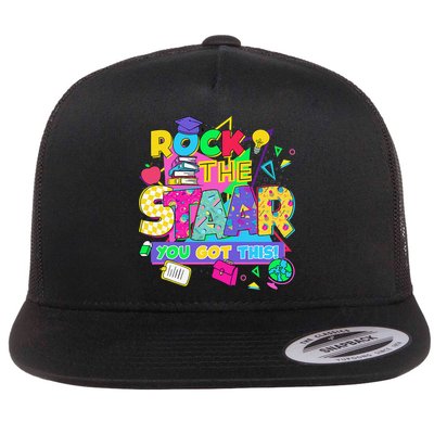 Test Day New- Rock The Test Teacher Testing Day You Got Flatbill Hat