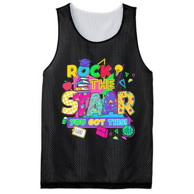 Test Day New- Rock The Test Teacher Testing Day You Got Mesh Reversible Basketball Jersey Tank