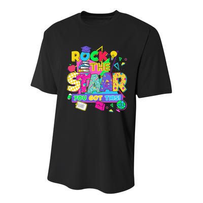 Test Day New- Rock The Test Teacher Testing Day You Got Youth Performance Sprint T-Shirt