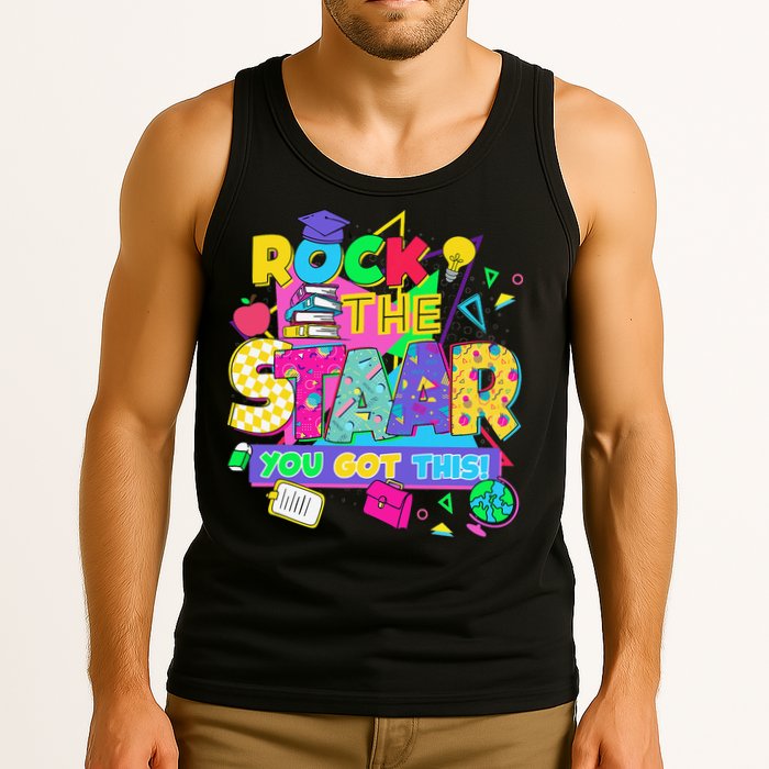 Test Day New- Rock The Test Teacher Testing Day You Got Tank Top