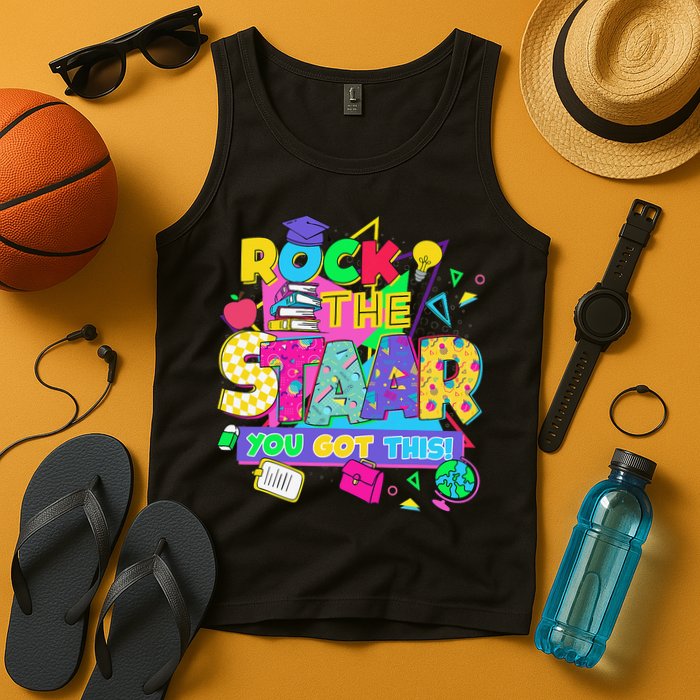 Test Day New- Rock The Test Teacher Testing Day You Got Tank Top
