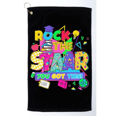 Test Day New- Rock The Test Teacher Testing Day You Got Golf Towel