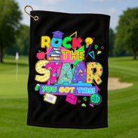 Test Day New- Rock The Test Teacher Testing Day You Got Golf Towel