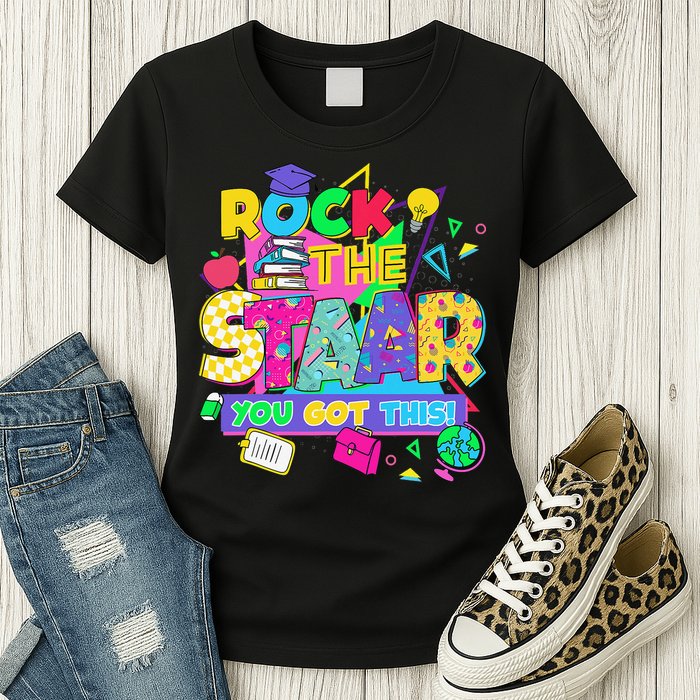 Test Day New- Rock The Test Teacher Testing Day You Got Womens T-Shirt