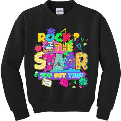 Test Day New- Rock The Test Teacher Testing Day You Got Kids Sweatshirt