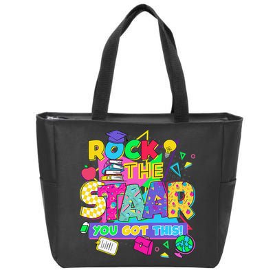 Test Day New- Rock The Test Teacher Testing Day You Got Zip Tote Bag