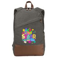 Test Day New- Rock The Test Teacher Testing Day You Got Cotton Canvas Backpack