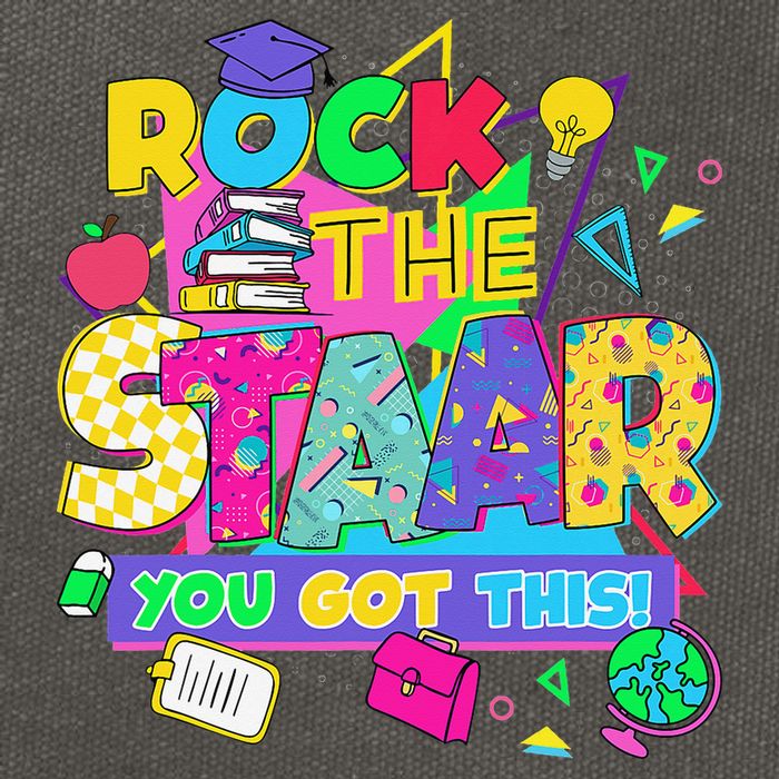 Test Day New- Rock The Test Teacher Testing Day You Got Cotton Canvas Backpack