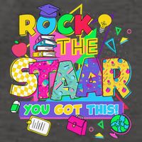 Test Day New- Rock The Test Teacher Testing Day You Got Vector Backpack