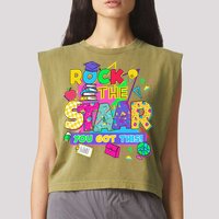 Test Day New- Rock The Test Teacher Testing Day You Got Garment-Dyed Women's Muscle Tee