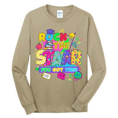 Test Day New- Rock The Test Teacher Testing Day You Got Tall Long Sleeve T-Shirt