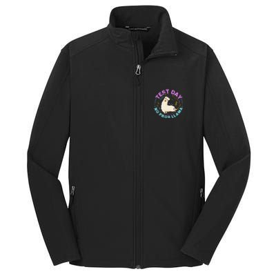 Test Day No Probllama Llama Teacher Testing Day Design Core Soft Shell Jacket