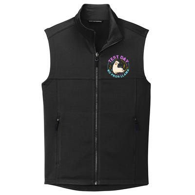 Test Day No Probllama Llama Teacher Testing Day Design Collective Smooth Fleece Vest