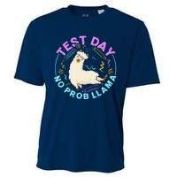 Test Day No Probllama Llama Teacher Testing Day Design Cooling Performance Crew T-Shirt